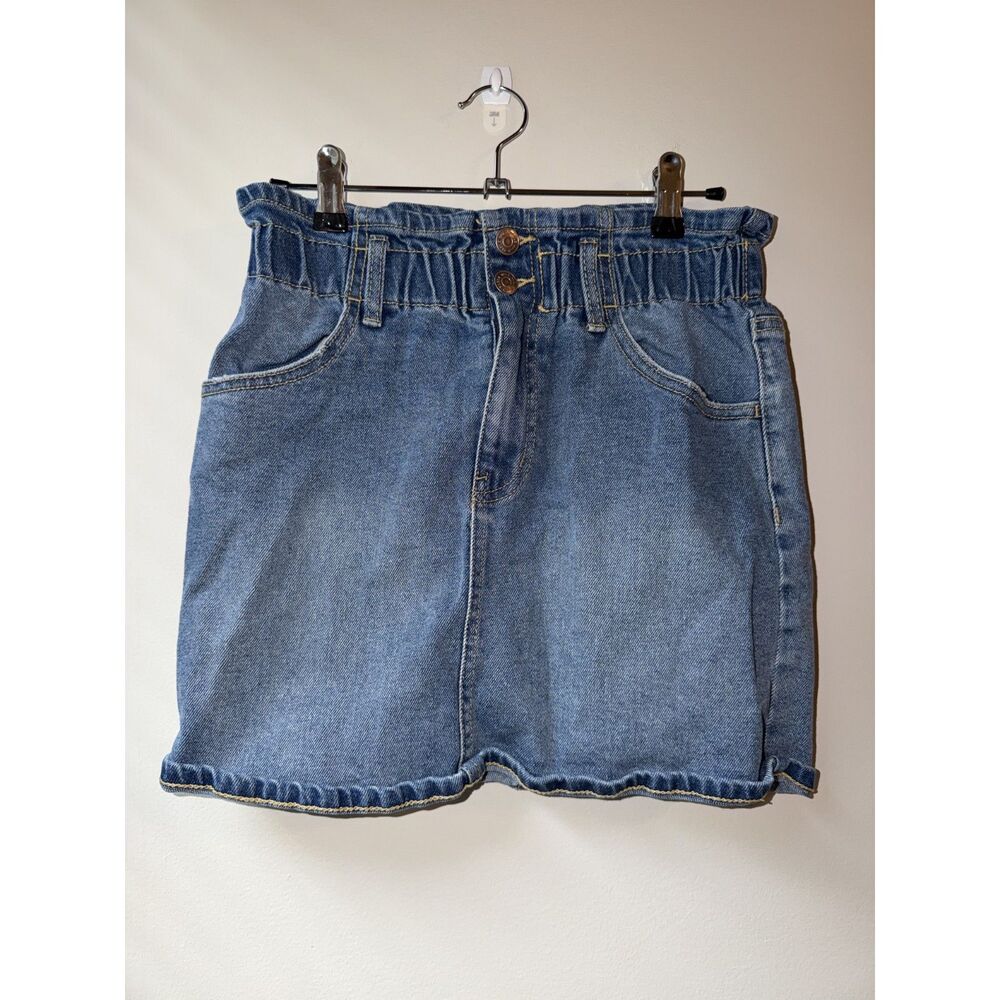 WILD FABLE Paper Bag Mini Denim Skirt